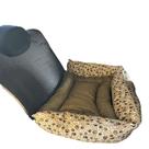 Kit Protetor Banco Toddy Grande Colchonete Estampado Marrom