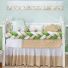 Kit Protetor Berço Americano 11 Peças Safari Animais no Balão Várias Cores