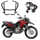 Kit Protetor Carenagem + Par Farol Milha U5 XRE 300 2009 2010 2011 2012 2013 2014 2015 2016 2017