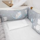 Kit Protetor de Berço 9 Peças Baby Amor Trança Estampas variadas menino e menina