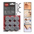 Kit Protetor de Cadeira Feltro Redondo Adesivo Móveis Clink 18 Peças Kit Protetor de Cadeira Feltro Redondo Adesivo Móveis Clink 18 Peças