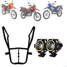 Kit Protetor de Carenagem + Par Farol de Milha U7 Mini Angel Eye Bros 125/150/160 2016 até 2025