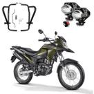 Kit Protetor de Carenagem + Par Farol Milha U5 XRE 190 2016 2017 2018 2019 2020 2021