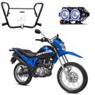 Kit Protetor de Carenagem + U7 Angel Azul Bros 160 2016 2017 2018 2019 2020 2021 2022 2023 2024 2025