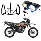 Kit Protetor de Carenagem + U7 Angel Eye XTZ 125 2002 2003 2004 2005 2006 2007 2008 2009 2010 2011 2012 2013 2014 2015