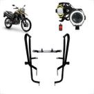 Kit Protetor de Carenagem + U7 Mini Angel Eye Branco Lander 2018 2019 2020 2021 2022 223 2024