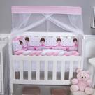 Kit Protetor de Mini Berço Menino e Menina Safari 08 Pçs e Outros Modelos Com Trança e Lateral - 254 Kit Protetor de Mini Berço Menino e Menina Safari 08 Pçs e Outros Modelos Com Trança e Lateral - 254