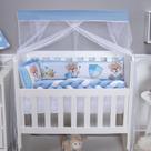 Kit Protetor de Mini Berço Menino e Menina Safari 08 Pçs e Outros Modelos Com Trança e Lateral - 254 Kit Protetor de Mini Berço Menino e Menina Safari 08 Pçs e Outros Modelos Com Trança e Lateral - 254
