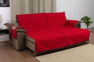 Kit Protetor de Sofá-cama 2 Lugares Com Bolso Lateral e Porta Copos de Madeira 1,60 Metros