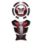 KIT PROTETOR DE TANQUE ADESIVO MOTO HONDA XRE 190cc 300cc 2025/26 Cinza e Vermelho