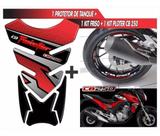 Kit Protetor De Tanque Bocal Friso Rodas Cb Twister