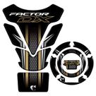Kit Protetor de Tanque + Bocal Resinado Yamaha Factor DX 2025/2026 Dourado