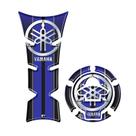 Kit Protetor De Tanque E Bocal Moto Yamaha Diapasão azul Royal