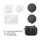 Kit Protetor de Tela, Lente e Capa para Câmera DJI Osmo Action 4/3 Pro Vidro Temperado e Estojo