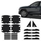 Kit Protetor Maçaneta Fibra De Carbono Toyota Resinado