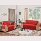 Kit Protetor para Sofá Suedini 2 e 3 Lugares Gonçalves Vermelho Kit Protetor para Sofá Suedini 2 e 3 Lugares Gonçalves Vermelho