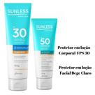 kit Protetor Solar Corporal FPS 30&Prot. Solar Facial Bege Claro kit Protetor Solar Corporal FPS 30&Prot. Solar Facial Bege Claro