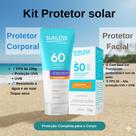 kit Protetor Solar Facial Bastão Translúcido + Protetor Solar Corporal FPS 60 200g kit Protetor Solar Facial Bastão Translúcido + Protetor Solar Corporal FPS 60 200g