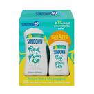 Kit Protetor Solar Sundown Praia & Piscina Fps50 200ml + 100ml Com 2 Unidades