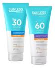 Kit Protetor Solar Sunless 30fps 200g + Sunless 60fps 200g