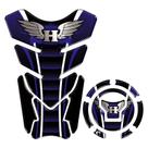 Kit Protetor Tanque Adesivo Moto Honda Asa Acima 2018 Azul Kit Protetor Tanque Adesivo Moto Honda Asa Acima 2018 Azul