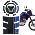 Kit Protetor Tanque Bocal Resinado Bros 25/26 CARBONO AZUL1 Kit Protetor Tanque Bocal Resinado Bros 25/26 CARBONO AZUL1