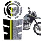 Kit Protetor Tanque Bocal Resinado Bros 25/26 CINZA/AMARELO