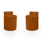 Kit Puff Banqueta Alto Confortável Reforçado Minimalista Roma Suede