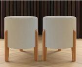 Kit Puff Banqueta Decorativo Domus Redondo Kit Puff Banqueta Decorativo Domus Redondo