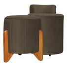 Kit Puff Decorativo Athenas mais Puff Jade Linho Cores - DS Estofados Kit Puff Decorativo Athenas mais Puff Jade Linho Cores - DS Estofados