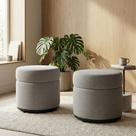 Kit Puff Infantil Moderno e Confortável Perfeito para Decorar e Brincar - Várias Cores