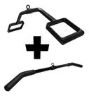 Kit Pulley Costa 1 Mt E Pulley Neutro Curva 70 Cm Rei do Fitness