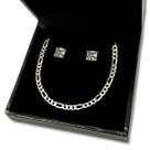 Kit Pulseira 3x1 Masculina Brinco Zircônia Prata 925 Maciça Kit Pulseira 3x1 Masculina Brinco Zircônia Prata 925 Maciça