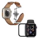 Kit Pulseira Couro + Película Para Apple Watch 1,2,3,4,5678 Kit Pulseira Couro + Película Para Apple Watch 1,2,3,4,5678