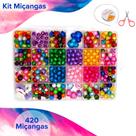Kit Pulseira Infantil De Miçangas C/420 Peças - 16 - Nybc