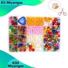 Kit Pulseira Infantil De Miçangas C/420 Peças - 17 - Nybc
