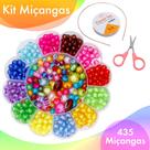 Kit Pulseira Infantil De Miçangas C/435 Peças - 03 - Nybc