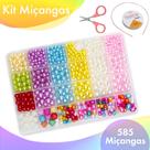 Kit Pulseira Infantil De Miçangas C/585 Peças - 15 Nybc