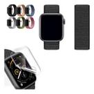 Kit Pulseira Nylon+ Película Compatível Com Apple Watch 1,2,3,4,5,6,7,8