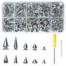 Kit Punk Spikes and Studs XKCWXY 354 para artesanato em couro