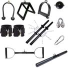 Kit Puxador Estribo com Giro + Puxador Corda Trançada + Puxador Reto 50 cm + Puxador Triângulo + Puxador Pulley 60cm Etc... Ler descrição