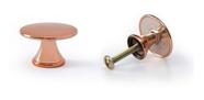 Kit Puxador Redondo Dourado Ponto Rose Gold Kit 20 Pçs PZ 1004