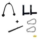 Kit Puxadores Corda e Glúteo e Reta 50cm e 02 Mosquetões Kit Puxadores Corda e Glúteo e Reta 50cm e 02 Mosquetões