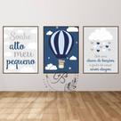 Kit quadrinhos decorativos - 3 uni balão menino