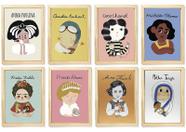 Kit quadro A3 infantil little people big dreams decoração quarto menina