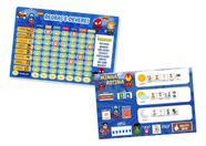 Kit Quadro De Incentivo + Quadro De Rotina Heróis Parede
