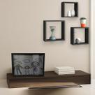 Kit Quadro Decorativo 3 Nichos MDF Conjunto Parede Moderna Decoração Sala Quarto Escritório