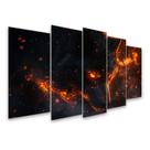 Kit Quadro Decorativo Animais Para Sala de Estar 158x90cm A73 - Pallazio