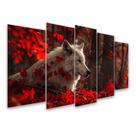 Kit Quadro Decorativo Animais V2 Para Sala de Estar 158x90cm A181 - Pallazio