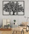 Kit Quadro Decorativo Árvore da Vida em MDF 3mm - Conjunto de 3 Quadros Kit Quadro Decorativo Árvore da Vida em MDF 3mm - Conjunto de 3 Quadros